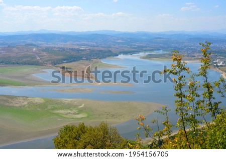 Kardzali ,Bulgaria August 24: "Monyak" medieval Fortress and Studen kladenec Dam,Eastern Rhodopes Kardzali ,Bulgaria 2020