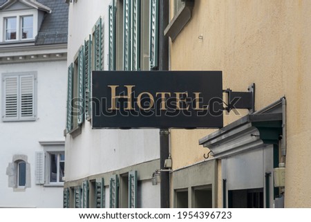Sign Hotel in Zurich, Switzerland