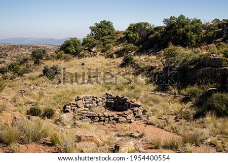 Remnants from the Boer War in the Magaliesberg Royalty-Free Stock Photo #1954400554