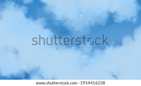 Abstract Background Blue Sky with Cloud. Royalty-Free Stock Photo #1954416238