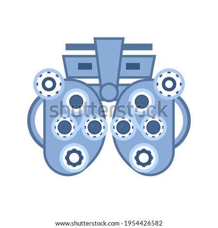 Eye testing machine icon. Clipart image isolated on white background