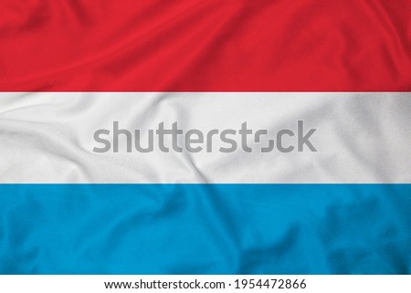Flag of Luxembourg with texture