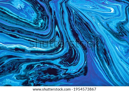 marble abstract background texture. Abstract ocean. Natural Luxury. Creative abstract hand painted background, wallpaper, texture, close-up fragment of acrylic painting. Acrylic swirls Royalty-Free Stock Photo #1954573867