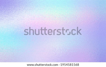 Iridescent texture. Hologram background. Holographic rainbow foil. Holo gradient. Pearlescent shine effect. Speckle iridescent metal. Pastel color. Pastel silver texture. Halographic pattern. Vector Royalty-Free Stock Photo #1954581568