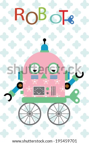 Fashionable robot pink