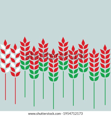 Flags in the form of spikelets for use in various fields of advertising and marketing.