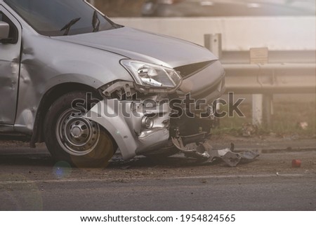 Car accident , soft focus picture, insurance