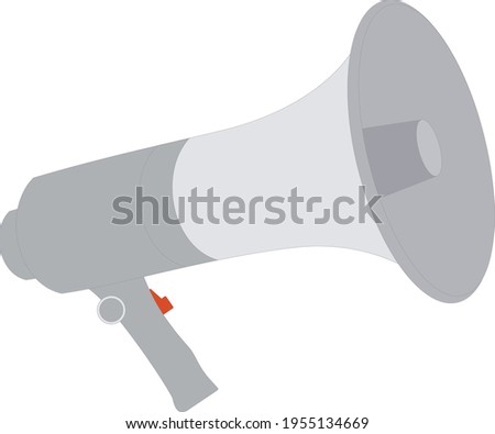 Ilustration vector megaphone,icon and template.flat design.