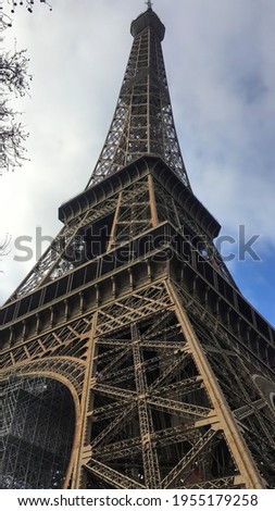 Historical Paris Eiffel Tower Photo 