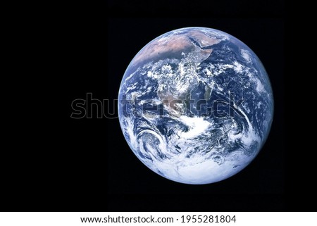 Planet earth, with cyclones and hurricanes. Elements of this image were furnished by NASA. High quality photo
