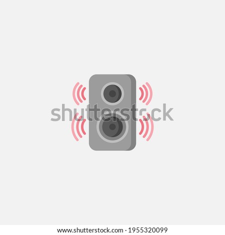 Music speaker icon sign vector,Symbol, logo illustration for web and mobile