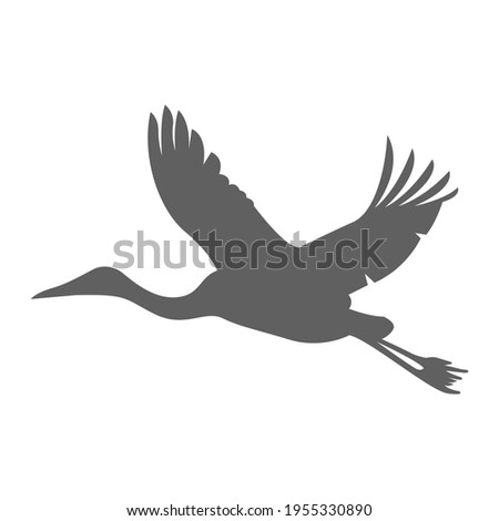 Graphic design bird flying sky