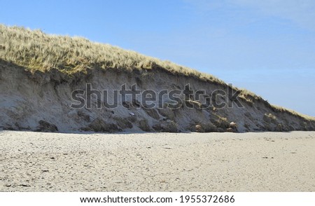 Sand dunes on Seapoint beach in Termonfeckin, County Louth, Ireland.   Royalty-Free Stock Photo #1955372686