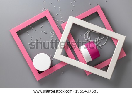 Template for cosmetic and beauty industry. Abstract backdrop.