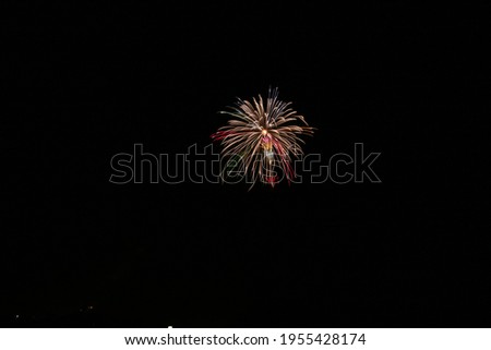 Fireworks that color the night sky