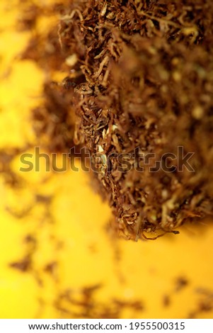 Rolling smoking tobacco leaves macro modern background stock photography high quality big size print