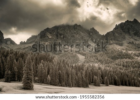 Infrared images of the South Tyrolean Dolomites