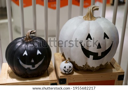 Halloween decoration with pumpkin design