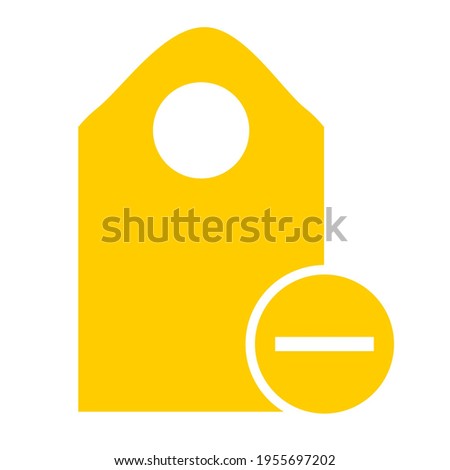 Price tag icon. Simple logo of price tag on white background. Flat vector illustration.