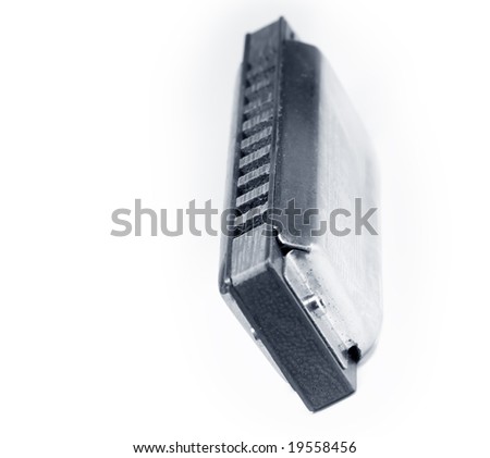 Blues harmonica isolated on white background