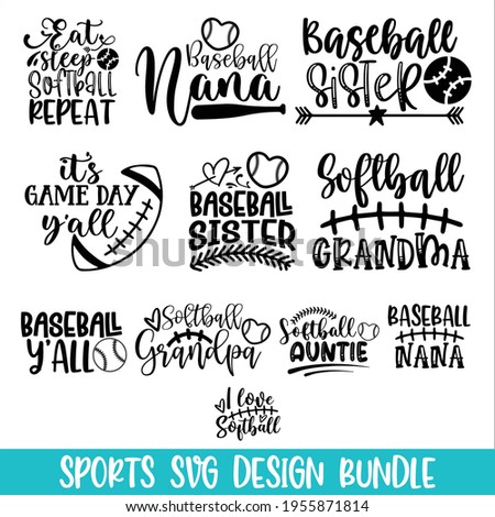Baseball cutting file with greeting card, poster and banner, svg, Design element for poster, Flyers, Invitations, Social Media, Prints, t shirt design, Handmade calligraphy vector illustration
