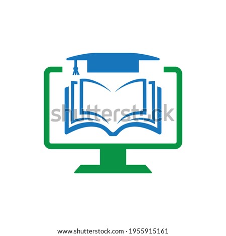 Online Learning Icon Logo Design Template