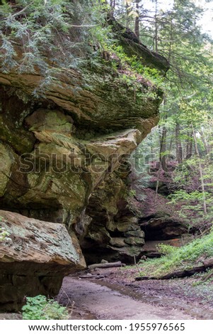 These scenic rocky walking tails are found at Turkey run state park in Mitchel Indiana USA