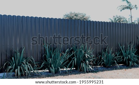 Image of a Beautiful Aluminum Dura Fence Royalty-Free Stock Photo #1955995231