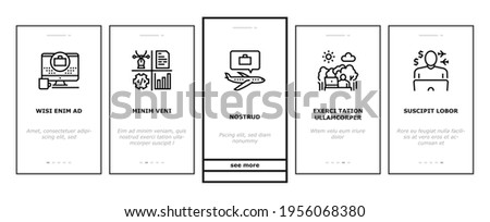 Digital Nomad Worker Onboarding Mobile App Page Screen Vector. Freelancer Nomad Remote Work And Traveling, Working In Hotel And Coffee Cafe Illustrations