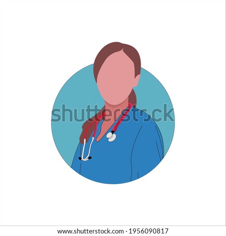nurse vector flat art illustration