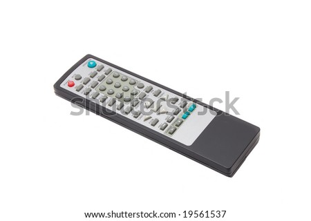dvd remote isolated on a white