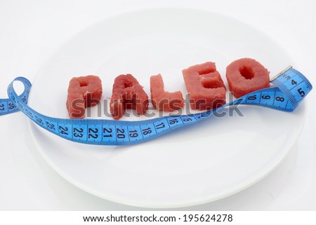 paleo diet and weight loss Royalty-Free Stock Photo #195624278