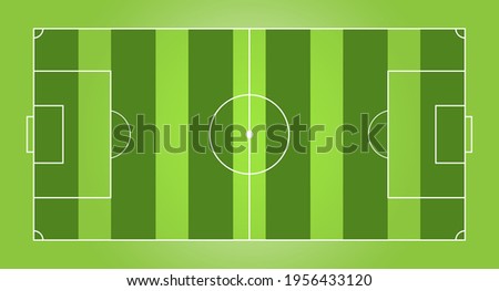 beautiful soccer field vector graphics