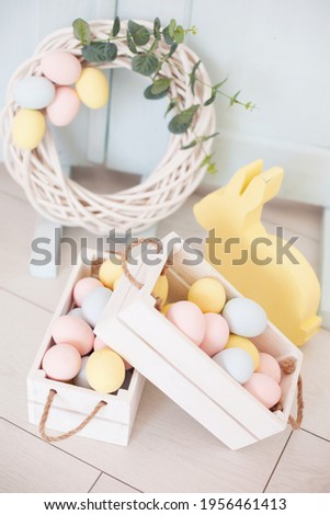 easter bunny in pastel colors