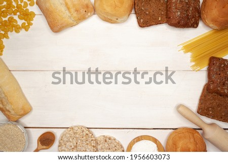 Vegetables and Fruits on white background