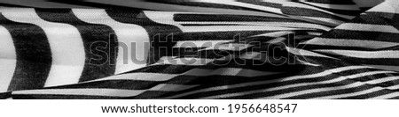 Fabric with striped print, black and white to get the very best unique or custom handicrafts from our stock photos for your designs and your creativity. Texture. Background. Pattern