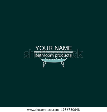 Logo for manufacturers and sellers of sanitary ware, furniture and bathroom accessories. Vector