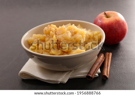 apple sauce with cinnamon spice Royalty-Free Stock Photo #1956888766