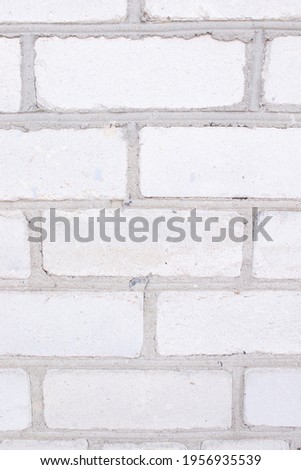 Old white brick wall. Close-up. Horizontal view. abstract Background. brick wall structure. Template design for web banners. Texture