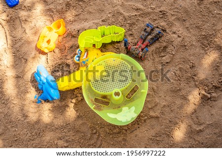 Children's toys for playing on the beach