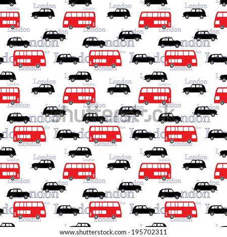 Digital Paper for Scrapbooking London Traffic Congestion seamless