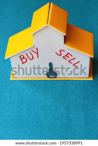 Property buying selling concept close up