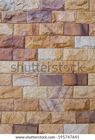 Close up of a Brick-Wall Used as a Texture Background,Thailand