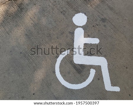 disabled parking sign image background