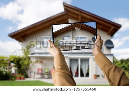 Virtual Real Estate House Video Conference Tour Royalty-Free Stock Photo #1957555468