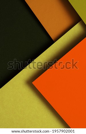Multicolored set of paper. Abstract geometry composition background.

