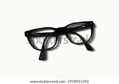 Trendy Sunglasses With Beautiful Clear Lenses isolated on white background.