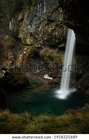 wonderful long exposure of a waterfall