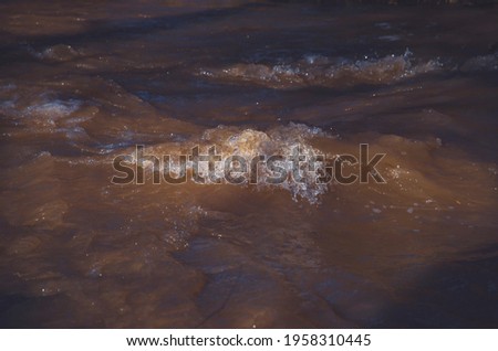 River wave, lots of water drops and details.