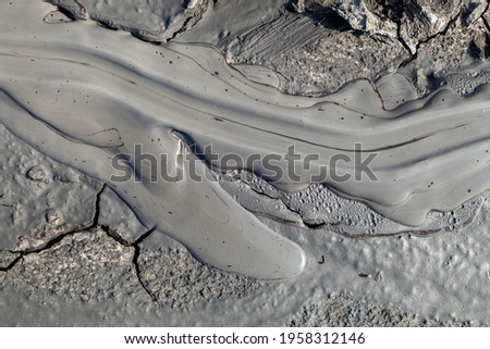 mud volcanoes natural manifestations given by the emission of mud and salt water italy
